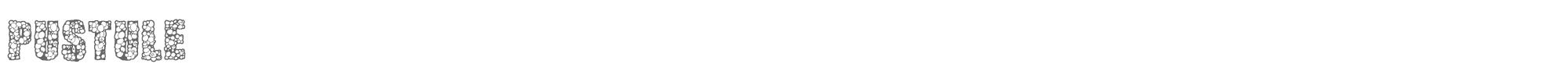 Pustule Pustule-Bold.ttf font preview
