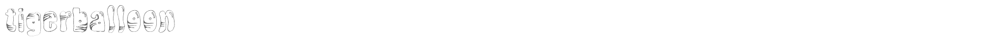 Tiger Balloon TigerBalloon-Regular.ttf font preview