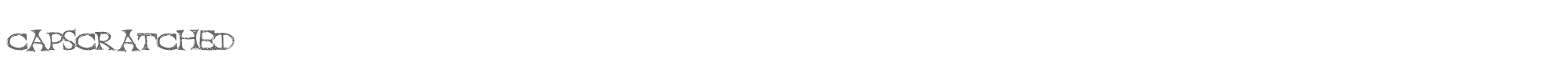 Cap Scratched CapScratched.ttf font preview