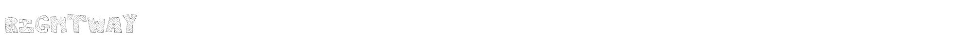 Right Way RightWay.ttf font preview