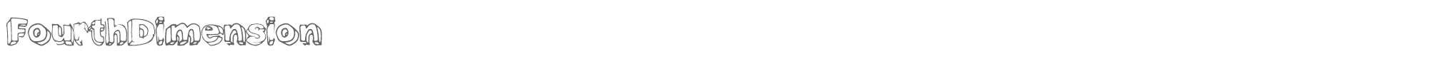 Fourth Dimension FourthDimension.ttf font preview