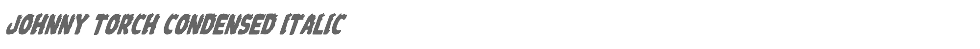 Johnny Torch johnnytorchcondital.ttf font preview