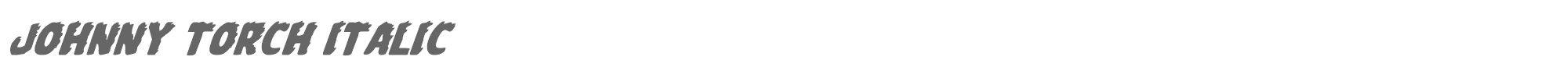 Johnny Torch johnnytorchital.ttf font preview