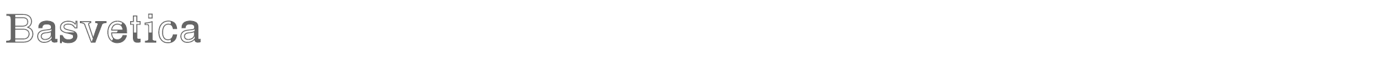 Sample characters Basvetica Font
