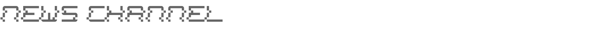 News Channel news_channel.ttf font preview