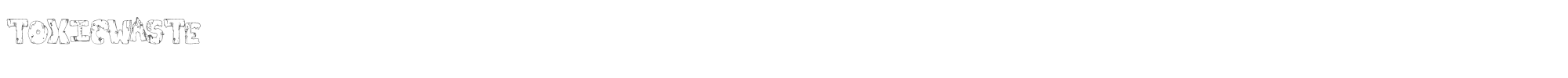 Toxic Waste ToxicWaste.ttf font preview