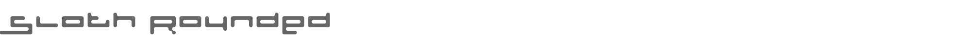 Sample characters Sloth Rounded Font