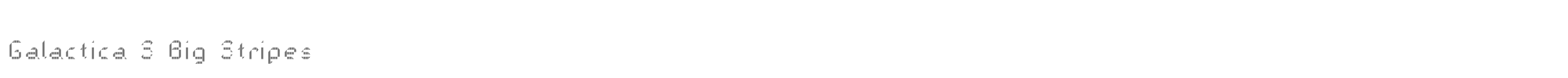 Sample characters Galactica S Font