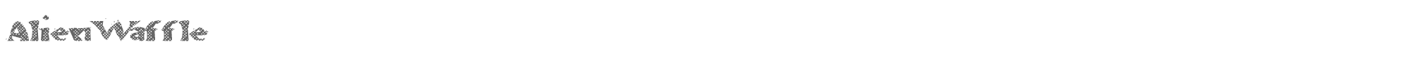 Alien Waffle AlienWaffle.ttf font preview