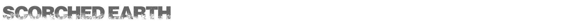 Sample characters Scorched Earth Font