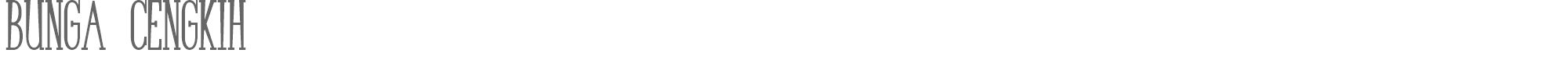 Bunga Cengkih BungaCengkihBold.ttf font preview