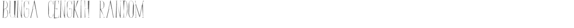 Bunga Cengkih BungaCengkihRandom.ttf font preview