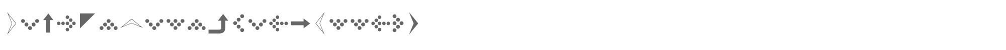 SimpleDirectionArrows SimpleDirectionArrows.ttf font preview