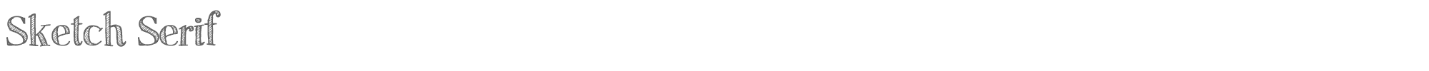 Sketch Serif SketchSerif.otf font preview