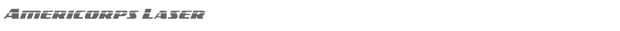 Americorps americorpslaser.ttf font preview