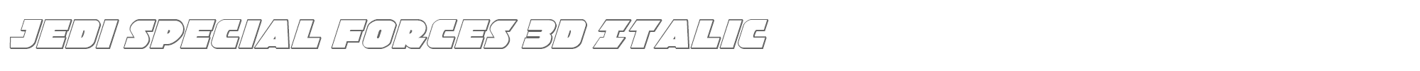 Jedi Special Forces jedisf3dital.ttf font preview