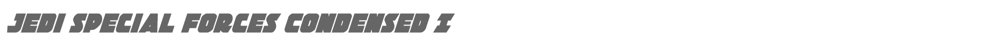 Jedi Special Forces jedisfcondital.ttf font preview