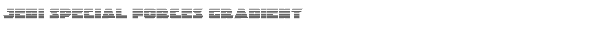 Jedi Special Forces jedisfgrad.ttf font preview