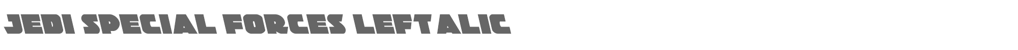 Jedi Special Forces jedisfleft.ttf font preview