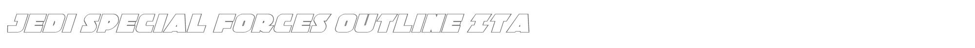 Jedi Special Forces jedisfoutital.ttf font preview