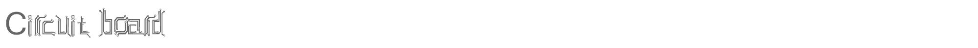 Circuit board circuit_board.ttf font preview