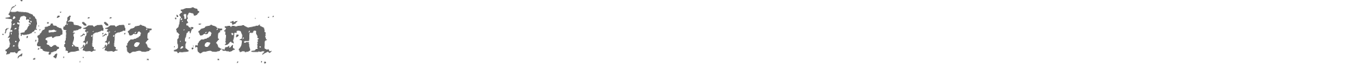 Petrra fam Pettra.ttf font preview