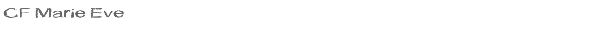 Sample characters CF Marie Eve Font