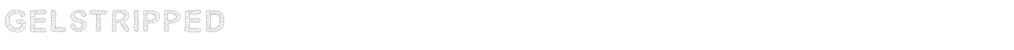Gel Stripped Gelstripped.ttf font preview