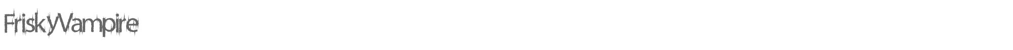 Frisky Vampire FriskyVampire.ttf font preview