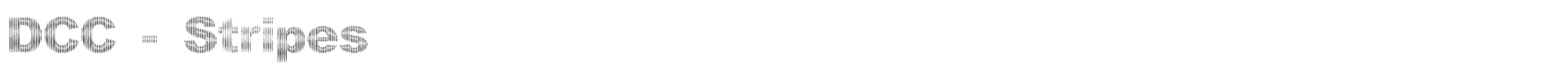 Sample characters DCC Stripes Font