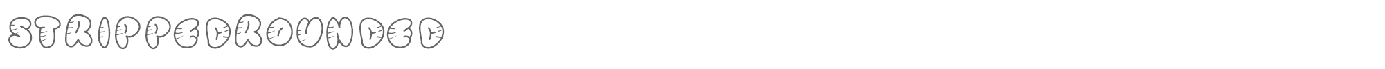 Stripped Rounded StrippedRounded.ttf font preview