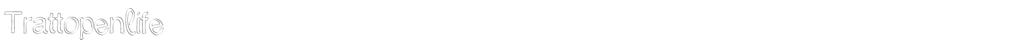 Sample characters Trattopenlife Font