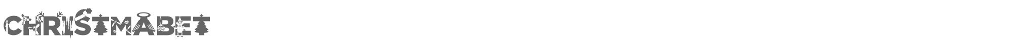 Sample characters Christmabet Font