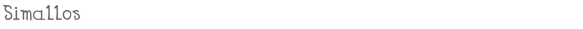 Simallos Simallos.ttf font preview