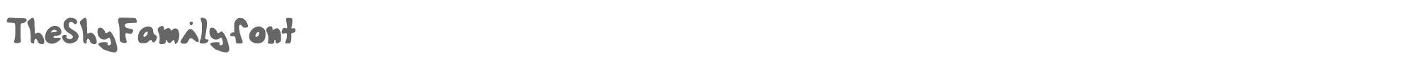 The Shy Family TheShyFamilyfont.ttf font preview