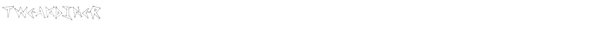 Tweak Diner TweakDiner.ttf font preview