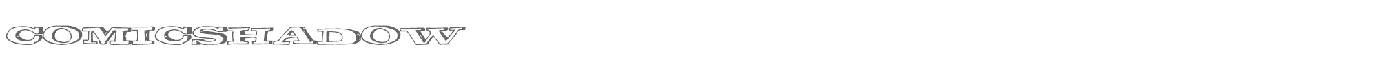Comic Shadow ComicShadow.ttf font preview
