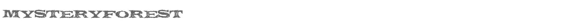 Mystery Forest MysteryForest.ttf font preview