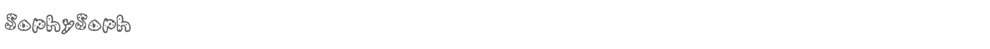 Sample characters SophySoph Font