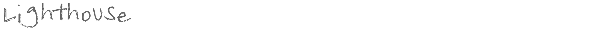 Sample characters Light house Font