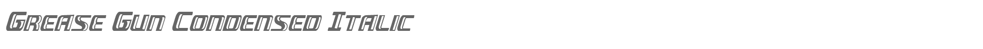 Grease Gun greaseguncondital.ttf font preview