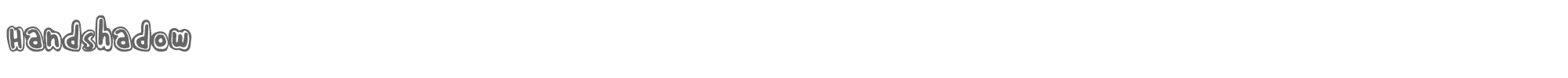 Hand Shadow HandShadow.ttf font preview