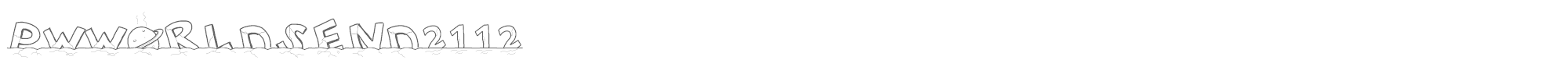 PW Worlds End 21 12 PWWORLDSEND2112.ttf font preview