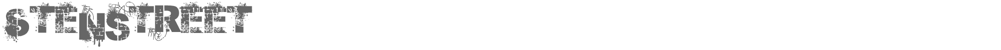 Sample characters Stenstreet Font