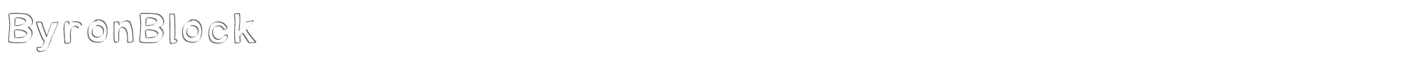 Byron Block ByronBlock.ttf font preview