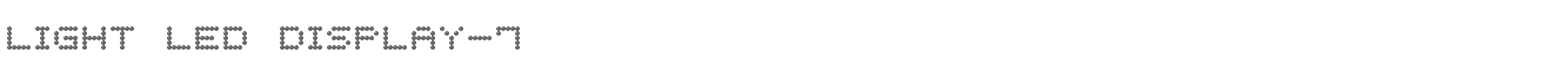 Light LED Display-7 light_led_display-7.ttf font preview