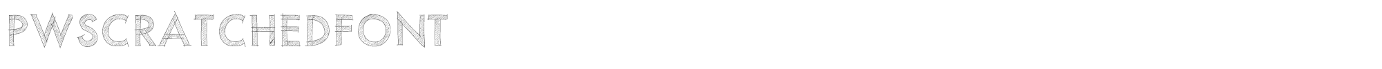 PW Scratched PWScratchedfont.ttf font preview