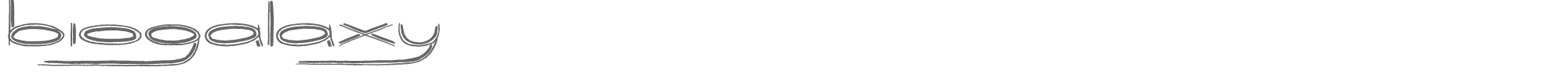 Sample characters Biogalaxy Font