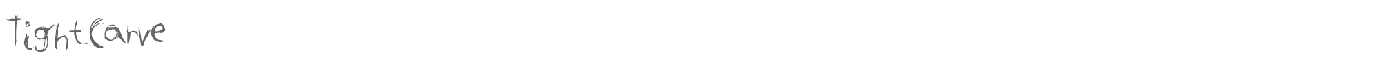 Tight Carve TightCarve.ttf font preview
