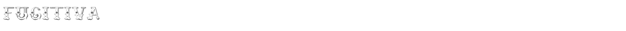 Sample characters Fugitiva Font